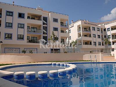 Vistas de la piscina y del complejo Apartamentos modernos a 200m del mar Alicante